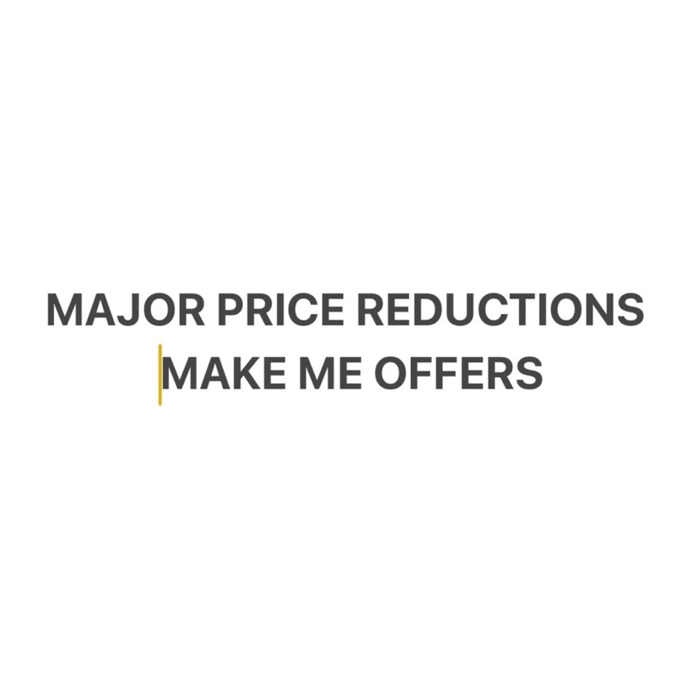 Major Price Reductions Sign
